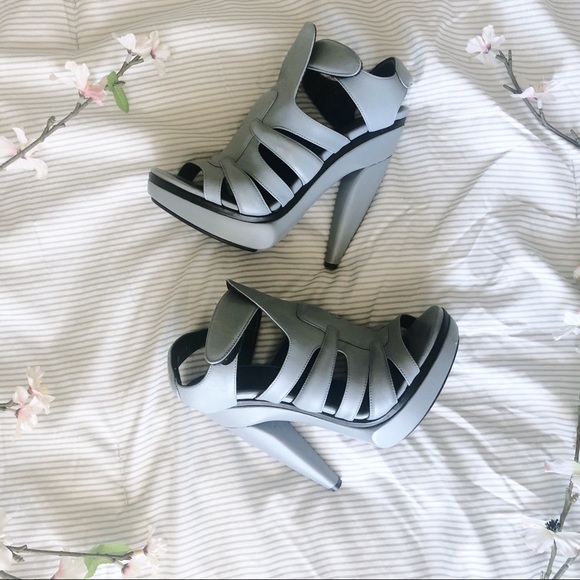 Balenciaga | Auth Wooden Heel Platform Sandals 7 - Picture 3 of 16